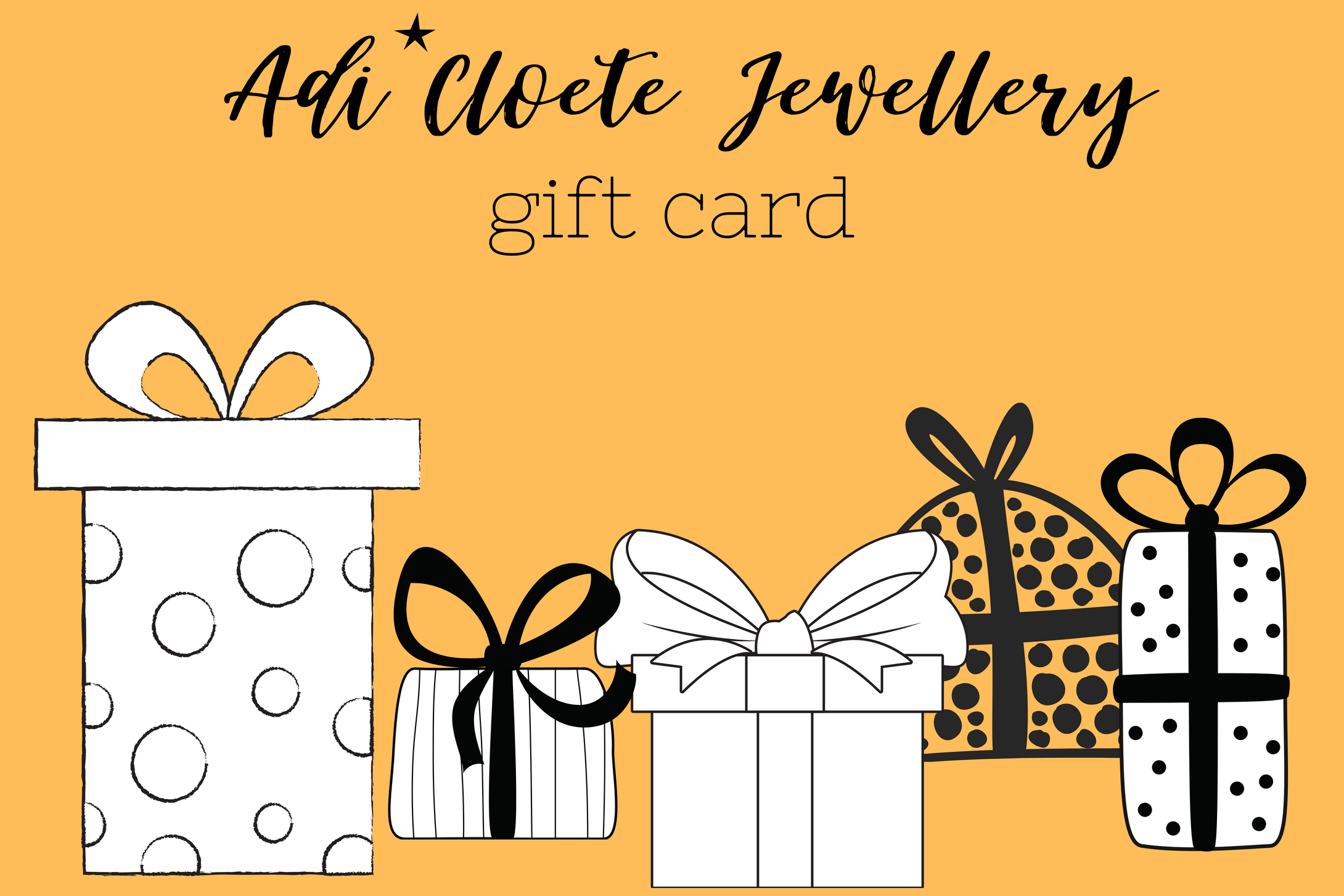 Adi Cloete Jewellery Gift Card